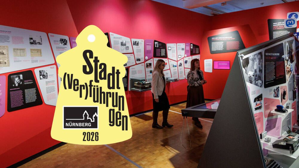 Blick in die Ausstellung Journalismus für die Stadtverfühungen 2026