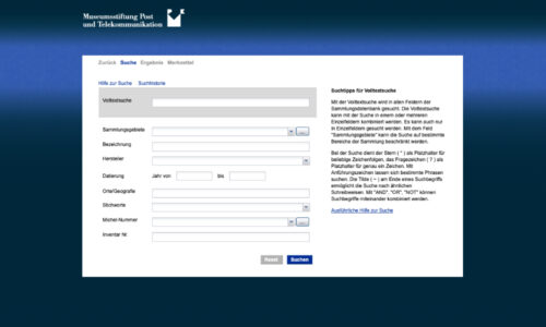 Bild der Objektdatenbank Suche der Museumsstiftung Post und Telekommunikation.
